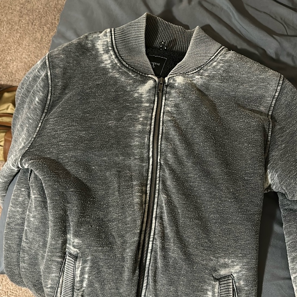 Cohesive and Co faux suede bomber